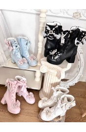 Sheep Puff Love Lace Vintage Short Boots(Limited Pre-Order/4 Colours/Full Payment Without Shipping)